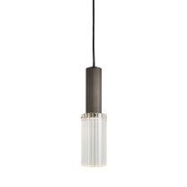 J. Adams Flume 80 Pendant Bronze - Clear Glass