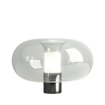 Fontana Arte Fontanella Table Lamp Large Glossy Black