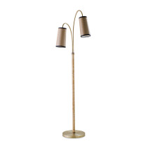 Porta Romana Kelly Floor Lamp Dark Cane
