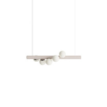 Hollis + Morris Willow Horizontal Pendant - Small, White Oak