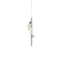Hollis + Morris Willow Vertical Pendant - Small, White Oak