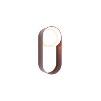 Hollis + Morris Oyster LED Sconce - Burgundy