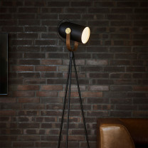 moked Oak Le Klint Carronade II Floor Lamp