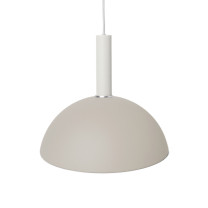 Ferm Living Collect High Socket Pendant Dome White Grey