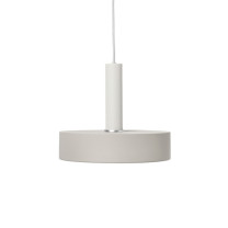 Ferm Living Collect High Socket Pendant Record White Grey