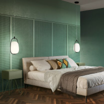 KDLN Lanna Suspension Black at Bedside