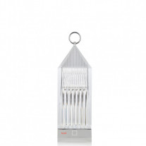 Kartell Lantern LED Portable Table Lamp Crystal