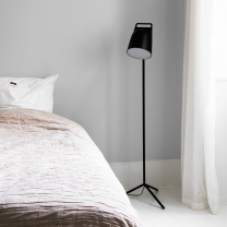 Normann Copenhagen Stage LED Floor Lamp in Bedroom