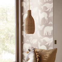 Ferm Living Braided Bottle Pendant Beside Window