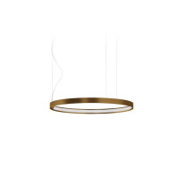 Panzeri Zero Round Horizontal LED Pendant 50 Bronze