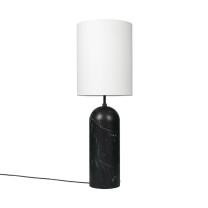 Gubi Gravity XL Floor Lamp Black Marble White High