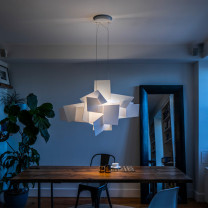 White Foscarini Big Bang Pendant Light
