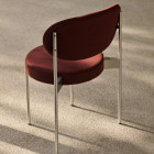 Verpan Series 430 Chair Red Brass Frame