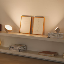 Vibia Plusminus Solo LED Table Lamp Lifestyle Shelving