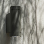 Astro Dartmouth Twin Wall Light Lifestyle Outdoors Close Up