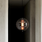 Verpan VP Globe Brushed Aluminium Pendant in Situ