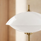 Close Up of Fritz Hansen Clam Floor Lamp Shade