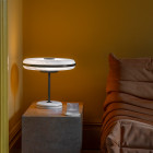 White & Bronze Bert Frank Beran LED Table Lamp