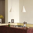 Tala Bower Pendant Oyster White Small Lifestyle