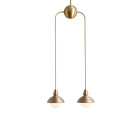 Bert Frank Eos Pendant Drop 2 Long Brushed Brass
