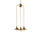 Bert Frank Eos Pendant Drop 3 Long Brushed Brass