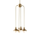 Bert Frank Eos Pendant Drop 4 Long Brushed Brass