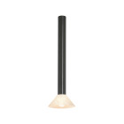 CTO Lighting Torres Ceiling Light Tall Bronze Alabaster