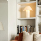 Dusty Deco Paper Table Lamp Lifestyle Bookcase