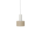 Ferm Living Collect Low Socket Pendant Disc White Cashmere