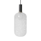 Ferm Living Collect Low Socket Pendant Glass Tall Black Casca