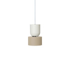 Ferm Living Collect Bell Socket Pendant Disc White Cashmere