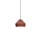 Marset Pleat Box 24 LED Pendant Terracotta White