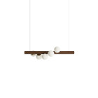 Hollis + Morris Willow Horizontal Pendant - Small, Walnut