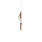 Hollis + Morris Willow Vertical Pendant - Small, Walnut