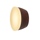 Hollis + Morris Berm Acrylic LED Sconce - Walnut