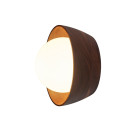 Hollis + Morris Berm Orb LED Sconce - Walnut