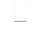 Hollis + Morris Bennington LED Horizontal Pendant - 3ft, Walnut