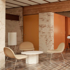 Gubi Pedrera Floor PD2 Lamp Lifestyle Seating