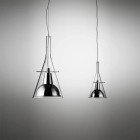 Fontana Arte Flute Magnum Suspension Light Lifestyle Studio Pair