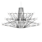 Moooi Coppelia Suspended LED Chandelier - Black Large