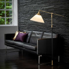 Le Klint 349 Floor Lamp next to sofa