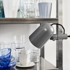 Hay Noc Clamp Light Dark Grey on Shelf