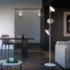 Axolight Orchid LED Floor Lamp in Living Room