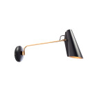 Northern Birdy Wall Swing Wall Lamp Black Brass