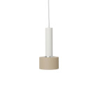 Ferm Living Collect High Socket Pendant Disc White Cashmere