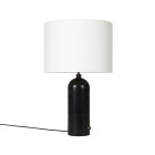 Gubi Gravity Table Lamp Black Marble White Large