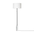 Gubi Gravity Floor Lamp White Marble White