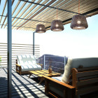 Panzeri Ralph LED Pendant Light Lifestyle Decking