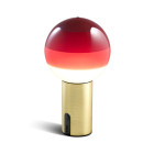 Marset Dipping Light Portable LED Table Lamp Burgundy Brass