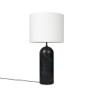 Gubi Gravity XL Floor Lamp Black Marble White Low